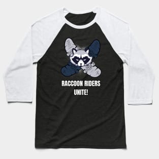 Raccoon Riders Unite! Skate Baseball T-Shirt